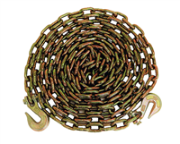 C-516X20T70 - 5/16" x 20' Transport Chain Grade 70 with Clevis Grab Hooks, 4,700 lbs Load Capacity - Durable and Reliable