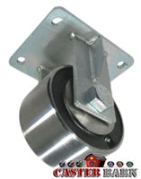 6" x 3" Kingpinless Heavy Duty Rigid Caster - Forged Steel Wheel - 10,000 Lb Cap