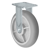 8" X 2" Rigid Drywall Cart Caster - TPR Wheel - 700lbs each