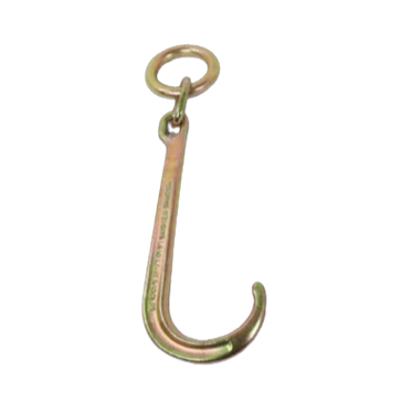 H-15FJ 15-Inch J Hook with Chain Link and O-Ring - 16,200 lbs Load Capacity, High-Grade Steel