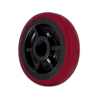 6" x 2" RED POLYURETHANE ON BLACK POLYOLEFIN CORE - 900 lbs Capacity