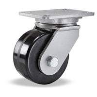 Hamilton Champion Swivel Caster with 6" x 3" Plastex Phenolic Wheel with 1" Straight Roller Bearing