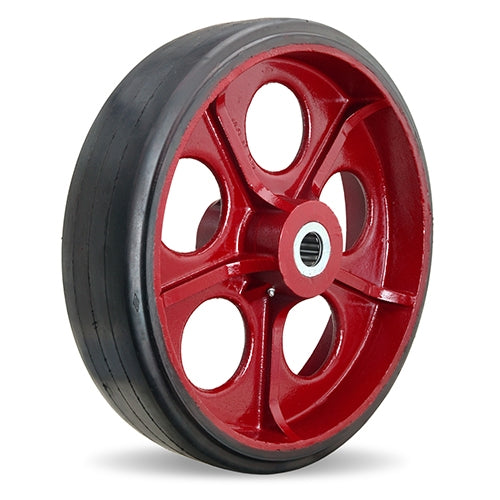 Hamilton W-2050-RT-1-1/4 Mold-on Rubber on Cast Iron Wheel - 20" x 5", 1 1/4" Precision Tapered Bearing for Industrial Mobility