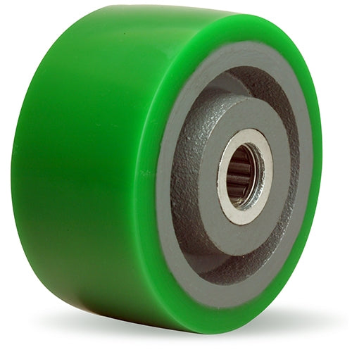 Hamilton Duralast 4" x 2" Polyurethane on Cast Iron Wheel, 750 lbs Capacity, 2 1/4" Hub, 3/4" Straight Roller Bearing - Heavy Duty Industrial Caster