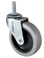 3" Stem Caster | Non-Marking Polyurethane Wheel | Threaded Stem 3/8"-16 x 1" | 100 lbs Capacity