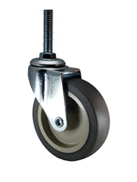 3" Stem Caster | Non-Marking TPR Wheel | Threaded Stem 3/8"-16 x 1-1/2" | 90 lbs Capacity