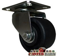 3" LOW PROFILE PLATE CASTER - POLYOLEFIN WHEEL - 03- PN - 03PO30IB3611YZ