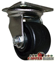 3" LOW PROFILE PLATE CASTER - NYLON WHEEL - 05 SERIES- PN - 05MA30IB3612YZ