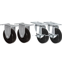 Rubbermaid Commercial Products 1997371 Heavy Duty Adaptable Utility Cart Replacement Casters, 5", 5.69" Height, 5.82" Width (Pack of 4)