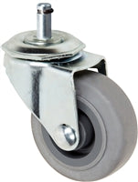 2" Gray Rubber Grip Ring Caster - 80 lbs Capacity Per Caster