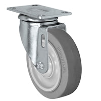 4" X 1.25" Light Duty TPR FX Formula XS Rubber Wheel - Swivel Caster - 300 lbs Capacity