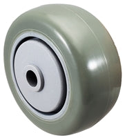 3" x 1-1/4" Gray Polyurethane Wheel for Casters or Equipment 250 lbs Capacity