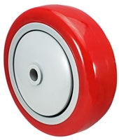 4" x 1-1/4" Red Polyurethane Wheel for Casters or Equipment 300 lbs Capacity