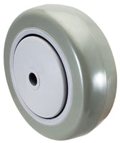 4" x 1-1/4" Gray Polyurethane Wheel for Casters or Equipment 300 lbs Capacity