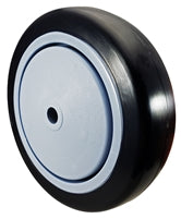 5" x 1-1/4" Black Polyurethane Wheel for Casters or Equipment 325 lbs Capacity