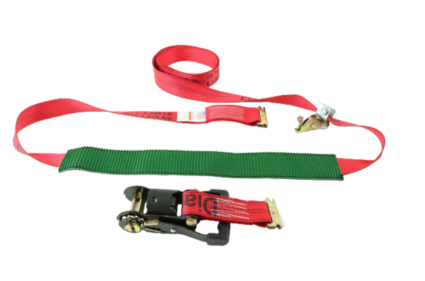 A-2X11RSEH-AUTO-HD 2" x 10' Ratchet Wheel Strap with 2' Grip Sleeve - 2000 lbs Load Capacity, Heavy-Duty Secure Cargo Lashing