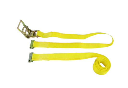 2" x 12' Interior Van Cargo Ratchet Strap with E-Track Fittings - 1,466 lbs WLL