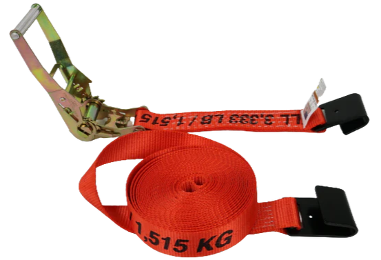 2-inch x 30-foot Ratchet Tie Down Strap with Flat Hooks - 3,333 lbs Load Capacity - A-2X30RFH