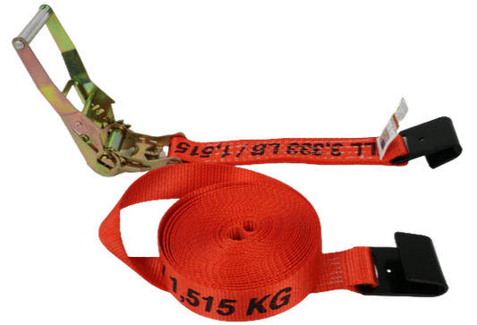 2-inch x 30-foot Ratchet Tie Down Strap with Flat Hooks - 3,333 lbs Load Capacity - A-2X30RFH