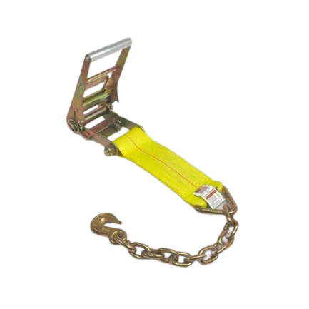 4" Heavy Duty Ratchet Strap with Chain End