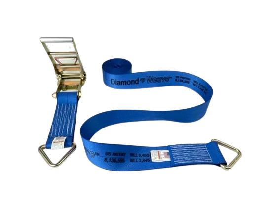 High-Capacity A-4X30RDR-DW - 4inch x 30feet Ratchet Strap Assembly with D-Rings-BEST for Heavy-Duty Applications