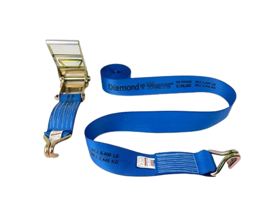 4inch x 30feet Ratchet Tie Down Strap with Wire Hooks - 5,400 lbs Load Capacity | Heavy Duty Cargo Securement