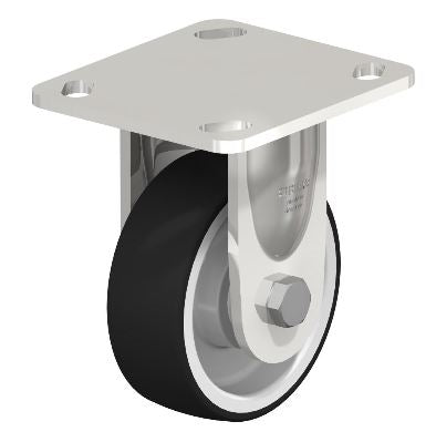 4" x 1-3/8" Blickle BKSX-POTH 100KD-14 Rigid Caster with 330 lbs Load Capacity and Ball Bearing