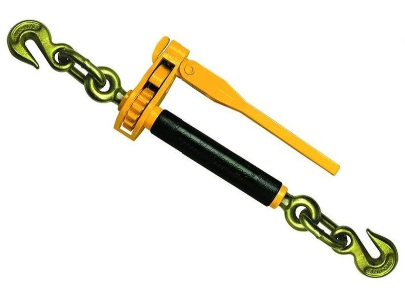 Yellow Quikbinder Plus - High-Grade Steel Load Binder | 7,100 lbs Capacity | 5/16" - 3/8" Chain Compatibility