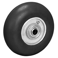 6" X 2" BLACK EXTREME CUSHION RUBBER (NON MARKING) WHEEL - 410 LBS CAPACITY