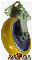 4" x 2" Maintenance Free Rigid Caster - 900 lbs Capacity