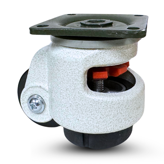 One (1) Piece Retractable Leveling Plate Caster - TP-60F Retractable Plate Caster - 600lb Total Capacity - Includes Hardware