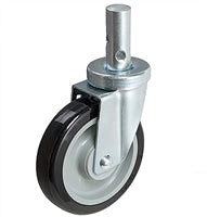 5" UNIVERSAL HAND TRUCK REPLACEMENT CASTER - Polyurethane Tread -350 LBS CAPACITY