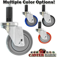 3-1/2" X 1-1/4" Wheel, Expandable Adaptor Caster - 300 Lbs Capacity