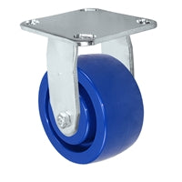 4" Stainless Rigid Caster - Solid Polyurethane Wheel - 800 lbs Capacity