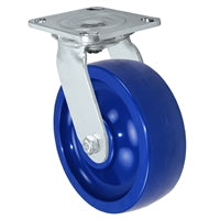 6" Stainless Swivel Caster - Solid Polyurethane Wheel - 1,200 lbs Capacity