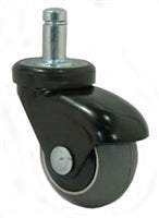 2" Gray Rubber - Black LUX Furniture Caster