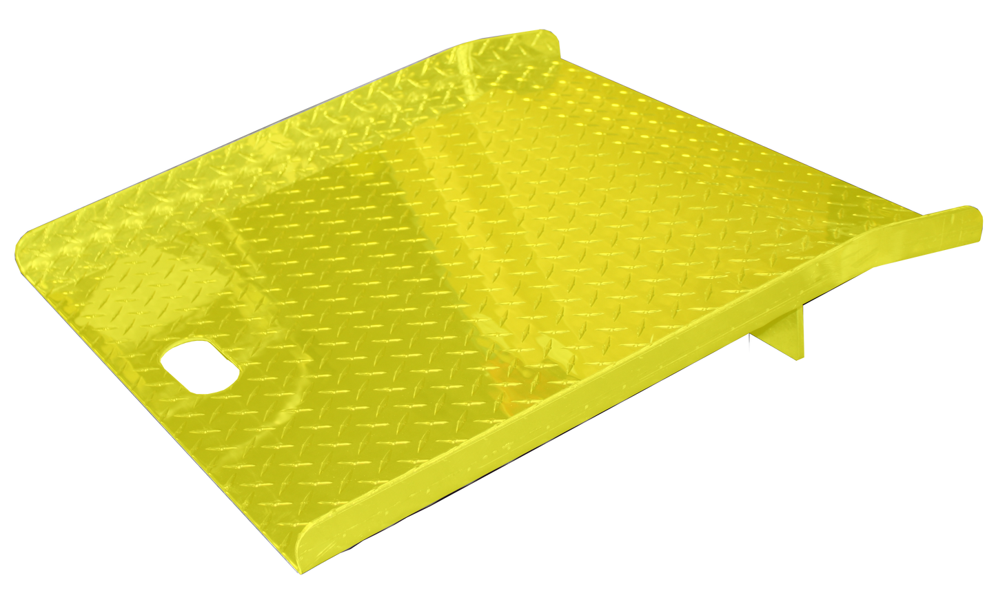 Liberator 27x27 Aluminum Hand Truck Ramp - 750 lbs High-Traction,  Safety Yellow, Lightweight Curb Assistant CRP2727-SY