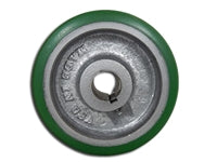 4" x 1-1/2" Polyurethane on Steel Keyed Drive Wheel | 5/8" Bore - 450 lbs Capacity Per Wheel