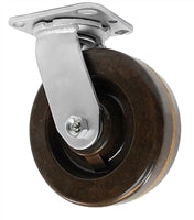 4" X 2" High Temperature Phenolic Wheel Swivel Caster - 600 lbs Capacity