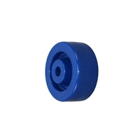 3" X 1-1/4" BLUE SOLID POLYURETHANE (NON MARKING) WHEEL - 300 LBS CAPACITY