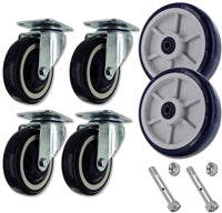 U-Boat Platform Truck Replacement Casters & Wheels & Axle Kit | 1,800 lbs capacity per set