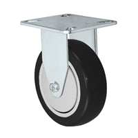 3" X 1.25" Black Polyurethane on Polyolefin Wheel - Rigid Caster