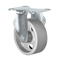 3" X 1.25" Light Duty Semi-Steel Wheel - Rigid Caster - 300 lb capacity per caster