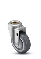 3" x 1-1/4" Hollow Kingpin Swivel Caster | Polyurethane Wheel | 300 lbs Capacity