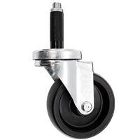 3" X 1-1/4" Swivel Caster | Polyolefin Wheel | 7/8" Expanding Stem | 300 Lbs Capacity