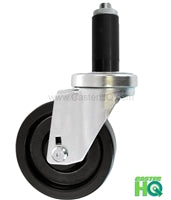 3" X 1-1/4" Swivel Caster | Phenolic Wheel | 1-1/8" Expanding Stem | 300 Lbs Capacity