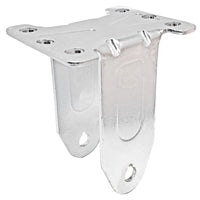 5" x 1-1/4" Rigid Caster Frame - 2-3/8" x 3-5/8" Mounting Plate - 350 lbs Capacity