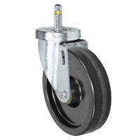 5" X 1-1/4" Phenolic Wheel - Swivel Caster - 7/16" x 1-3/8"  Grip Ring Stem Caster -  350 LBS Load Capacity