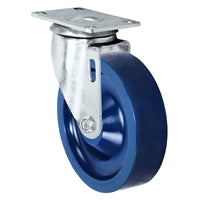 5" Solid Polyurethane Wheel | Swivel Caster | Plate Size: 2-3/8" x 3-5/8" | 350 lbs Capacity