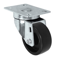 3" X 1.25" Light Duty Polyolefin (Plastic) Wheel - Stainless Swivel Caster